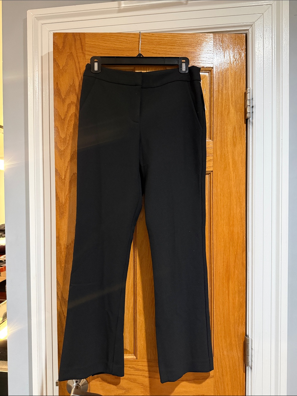 Trina Turk Black Boot-Cut Dress Pants